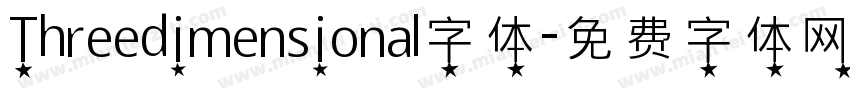 Threedimensional字体字体转换