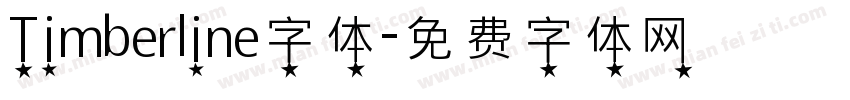 Timberline字体字体转换