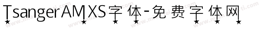 TsangerAMXS字体字体转换