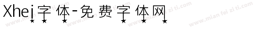 Xhei字体字体转换