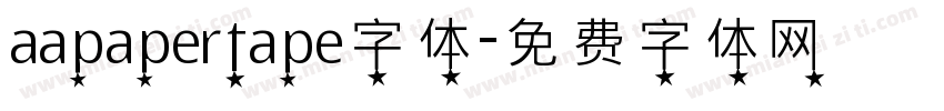 aapapertape字体字体转换