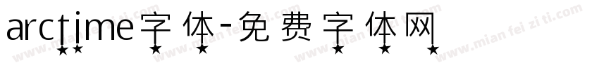 arctime字体字体转换