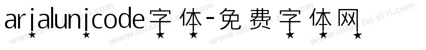 arialunicode字体字体转换