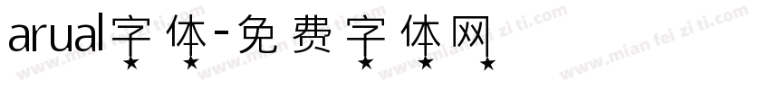 arual字体字体转换