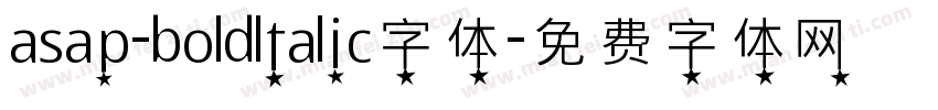 asap-boldltalic字体字体转换