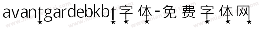 avantgardebkbt字体字体转换