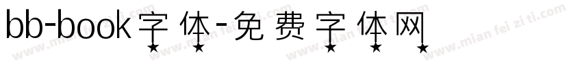 bb-book字体字体转换