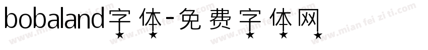 bobaland字体字体转换