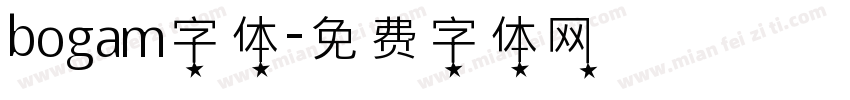bogam字体字体转换