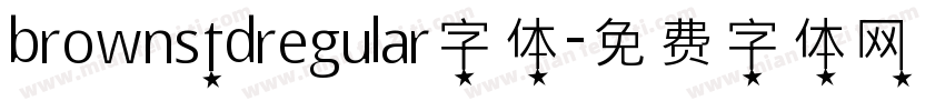 brownstdregular字体字体转换