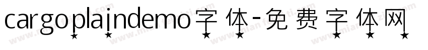 cargoplaindemo字体字体转换