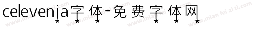 celevenia字体字体转换