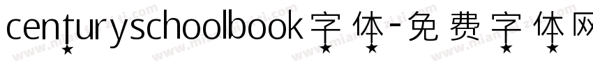 centuryschoolbook字体字体转换