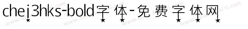 chei3hks-bold字体字体转换