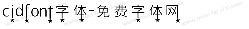 cidfont字体字体转换