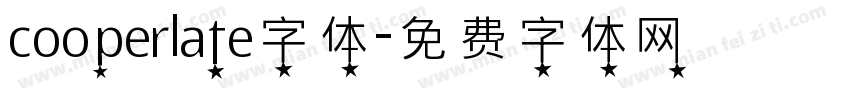cooperlate字体字体转换
