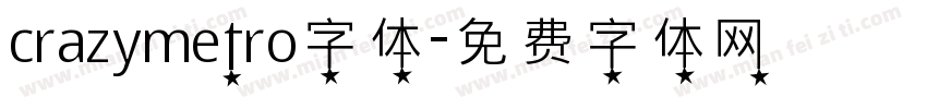 crazymetro字体字体转换