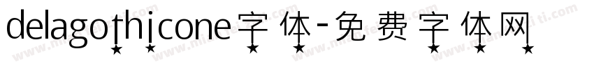delagothicone字体字体转换