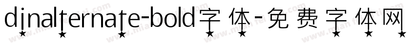 dinalternate-bold字体字体转换