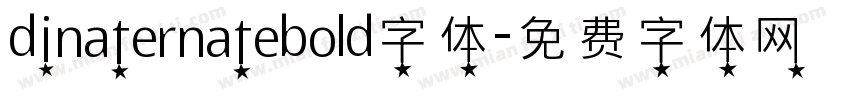 dinaternatebold字体字体转换
