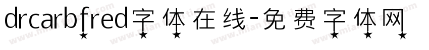 drcarbfred字体在线字体转换