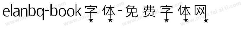 elanbq-book字体字体转换