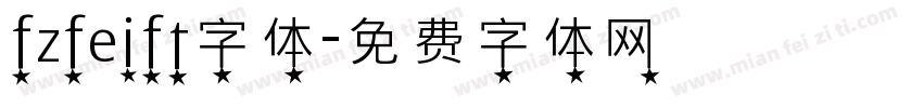 fzfeift字体字体转换