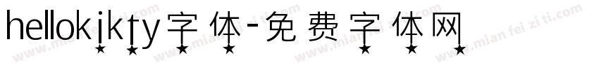 hellokikty字体字体转换