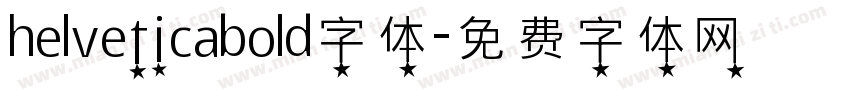 helveticabold字体字体转换