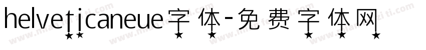 helveticaneue字体字体转换