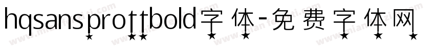 hqsansprottbold字体字体转换