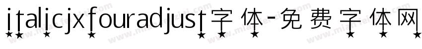italicjxfouradjust字体字体转换