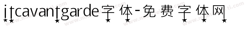 itcavantgarde字体字体转换