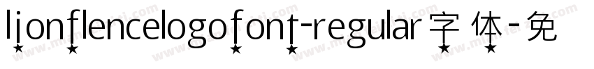 lionflencelogofont-regular字体字体转换