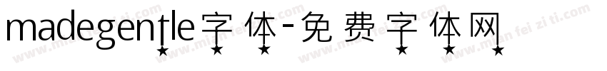 madegentle字体字体转换