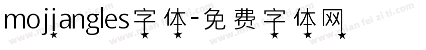 mojiangles字体字体转换