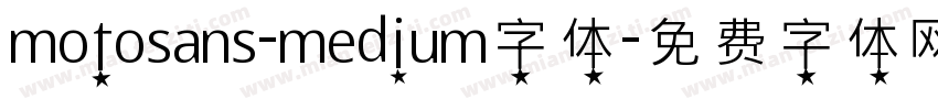 motosans-medium字体字体转换