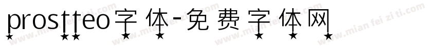 prostteo字体字体转换