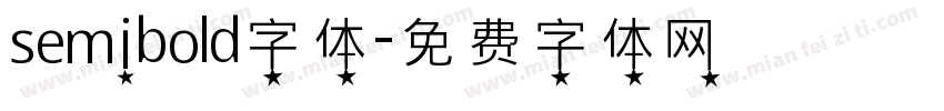 semibold字体字体转换