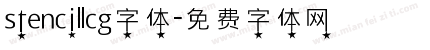 stencillcg字体字体转换