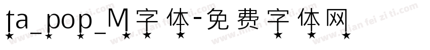 ta_pop_M字体字体转换