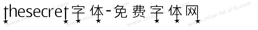 thesecret字体字体转换