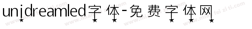 unidreamled字体字体转换