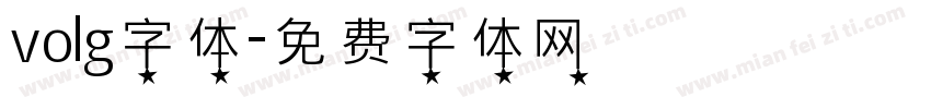 volg字体字体转换