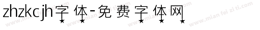 zhzkcjh字体字体转换