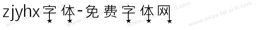 zjyhx字体字体转换