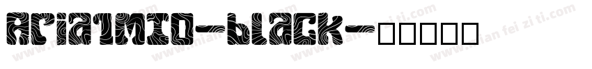 Aria1MT0-black字体转换