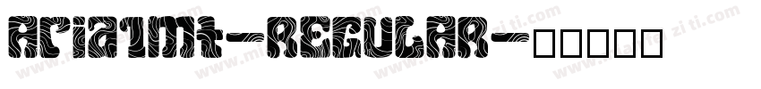 Aria1mt-REGULAR字体转换