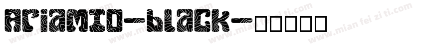 AriaMT0-black字体转换