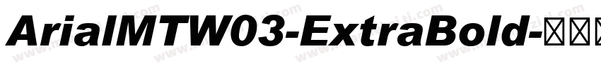 ArialMTW03-ExtraBold字体转换